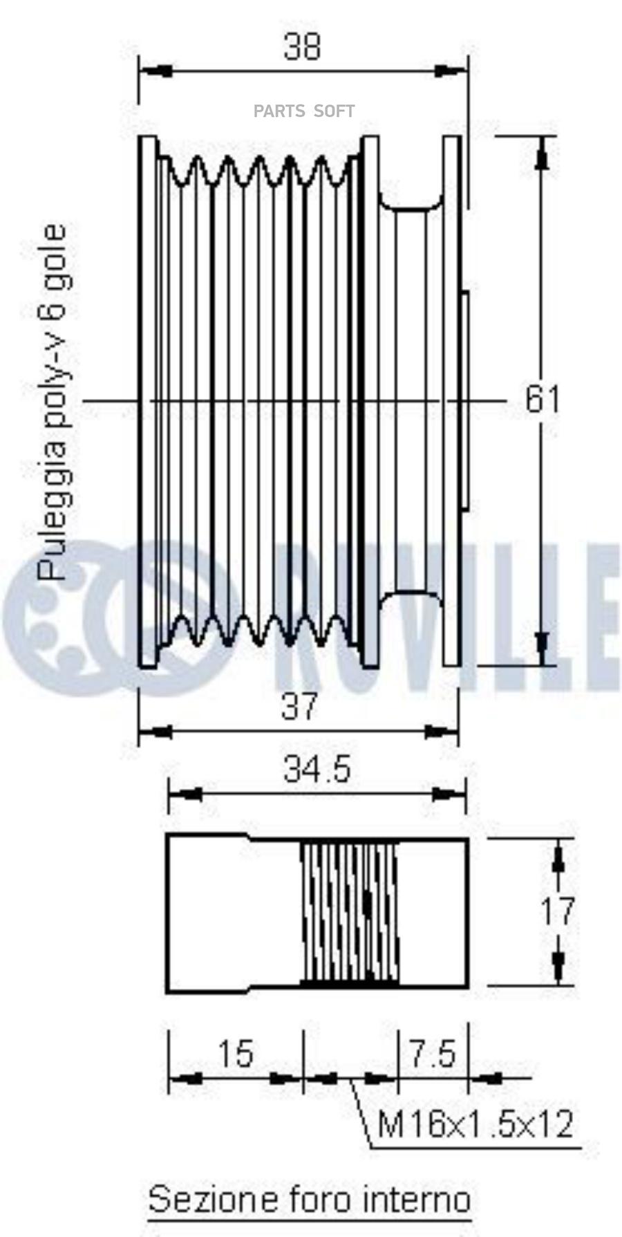 

Шкив Генератора Mb Sprinter <12/W210 <03/W140 <98/W463/W461/202/Vario 2.3-3.0D
