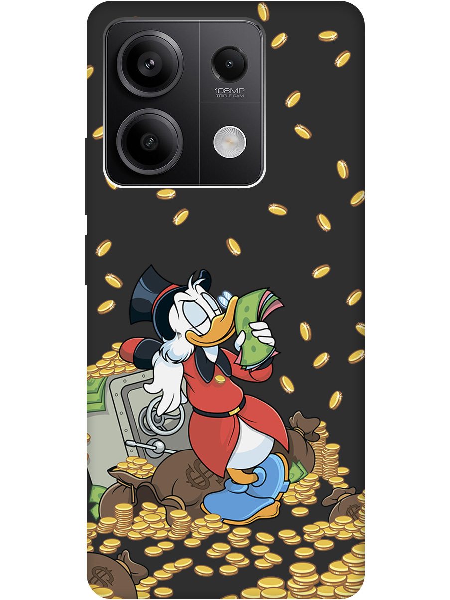 

Силиконовый чехол на Xiaomi Redmi Note 13 5g с принтом "Скрудж и сейф" матовый черный, Черный;белый;красный, 776587071