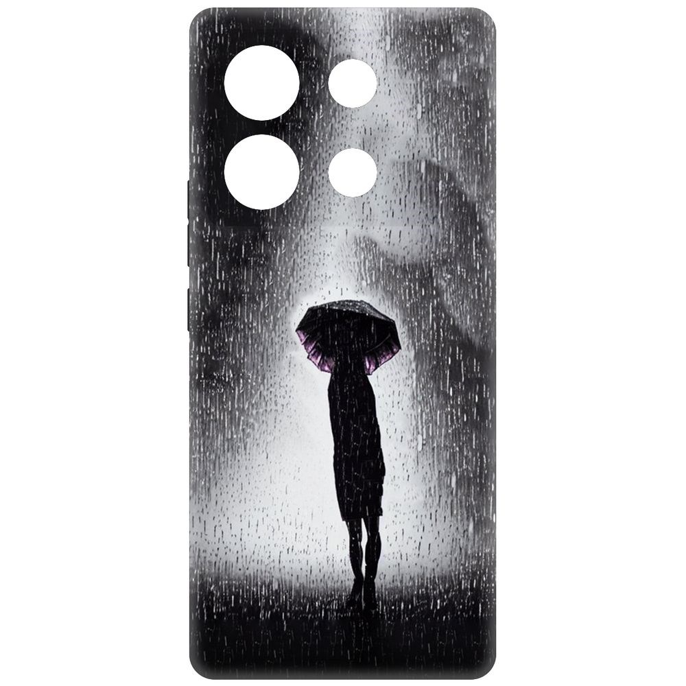 

Чехол-накладка Krutoff Soft Case Ночная крипота для Infinix Zero 30 5G черный