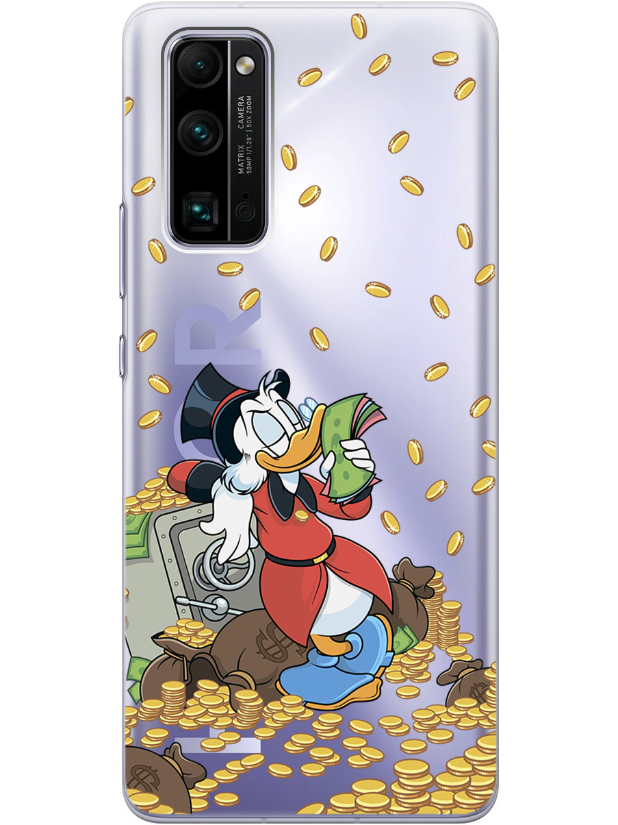 

Силиконовый чехол на Honor 30 Pro+ с принтом "Скрудж и сейф" прозрачный, 722945971