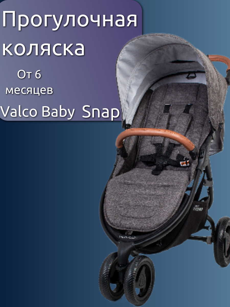 

Прогулочная коляска valco baby snap trend сharcoal, Snap