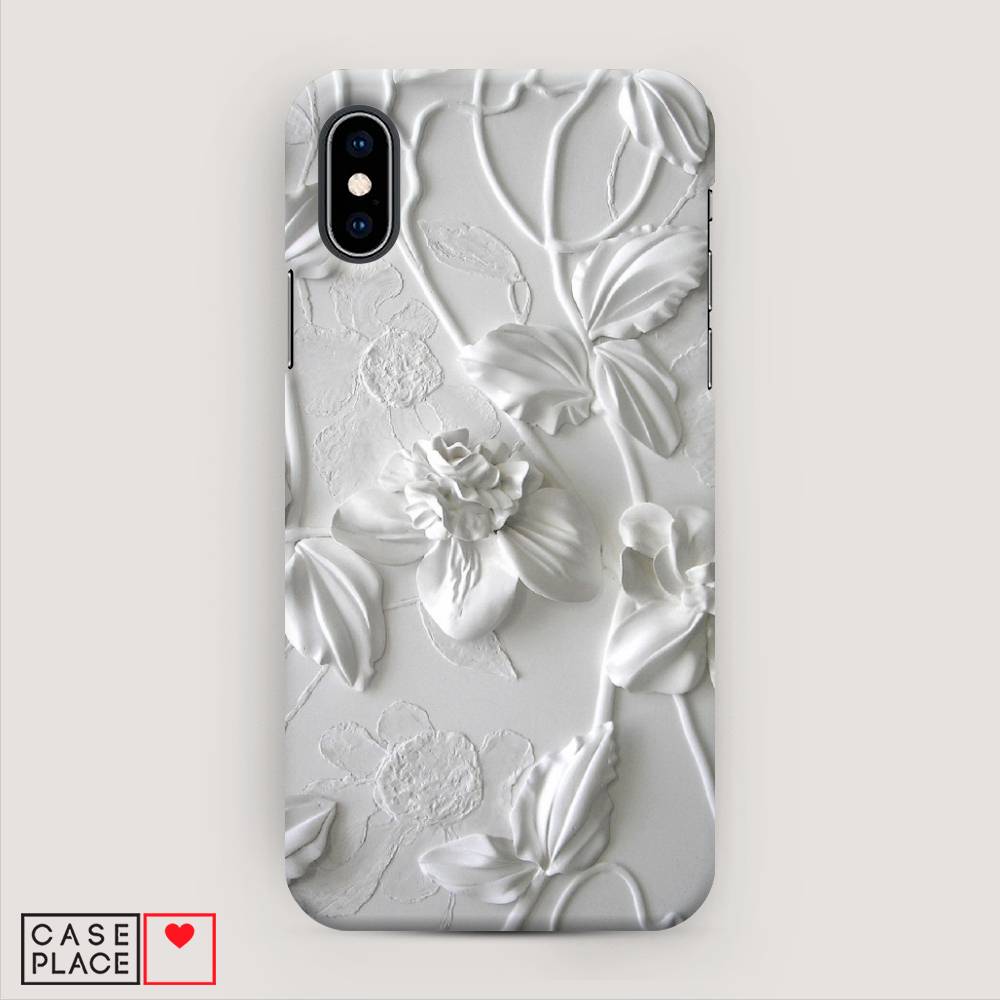 

Пластиковый чехол "Гипсовые цветы" на Apple iPhone X (10), 11020-5