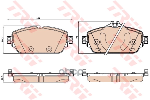 

Колодки Дисковые Передние Mb W205 C180 1.6-2.0/2.2Cdi 14> Gdb2070