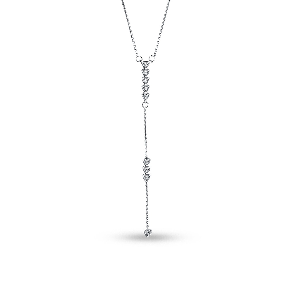 

Колье-галстук из серебра 45 см 585Gold 706000624, фианит, 706000624