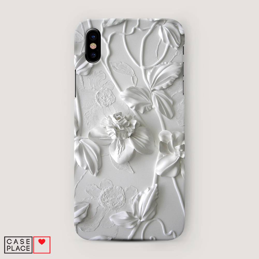 

Пластиковый чехол "Гипсовые цветы" на Apple iPhone XS Max (10S Max), 11920-5
