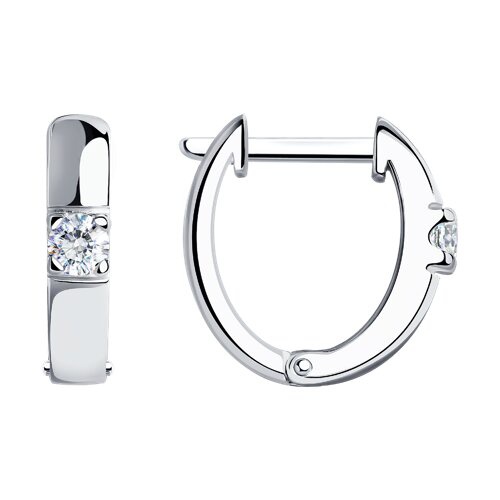 

Серьги из серебра 585Gold 702009270, фианит, 702009270