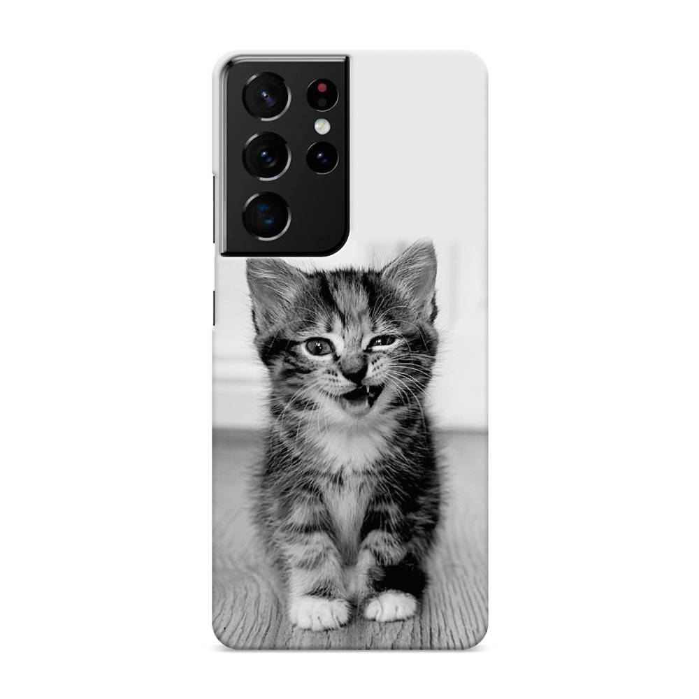 

Пластиковый чехол "Подмигивающий котенок" на Samsung Galaxy S21 Ultra, 2102220-1