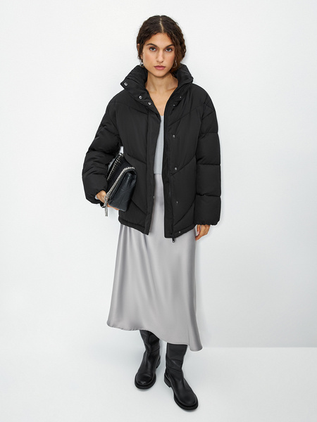 

Куртка женская ZARINA 3122425125 черная XL, Черный, 3122425125