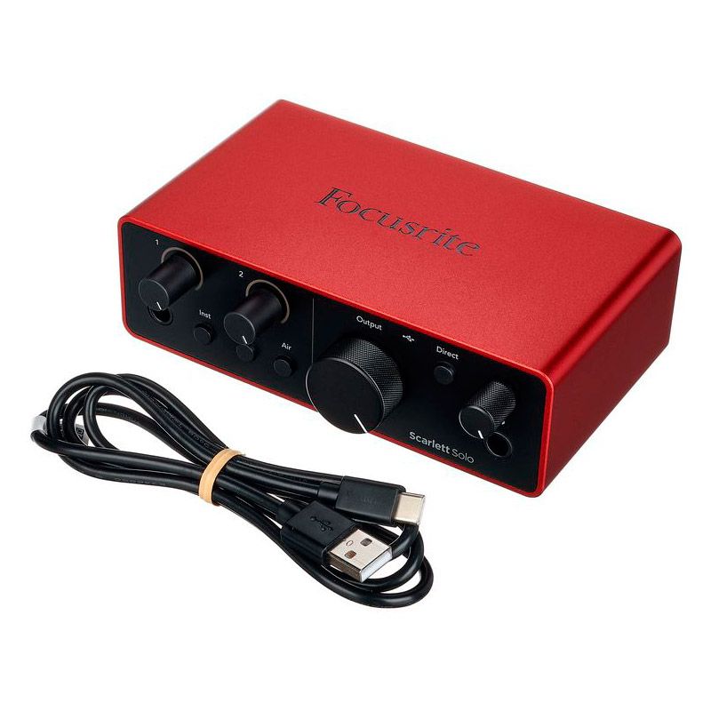 

Аудиоинтерфейс Focusrite Scarlett Solo 4th Gen, Scarlett Solo