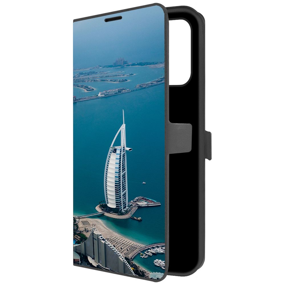 

Чехол-книжка Krutoff Eco Book для Xiaomi Redmi Note 10S ОАЭ, Бурдж-эль-Араб (черный)