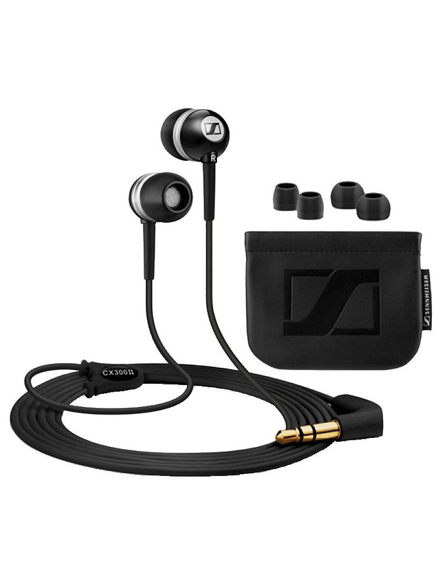 

Проводные наушники Sennheiser CX300II черный (МС01096), CX300II