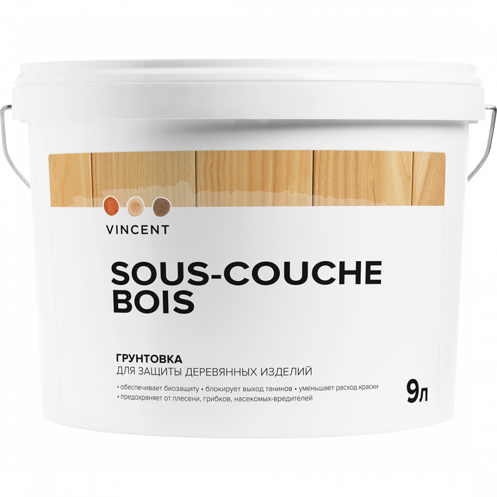 Грунтовка Vincent Sous Couche Bois грунтовка для декоративных покрытий vincent decor sous couche 4 5 л