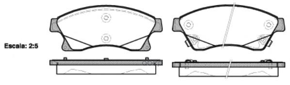 

Тормозные колодки Remsa передние для Opel Astra/Chevrolet Cruze 1.4-2.0 2009- 143112