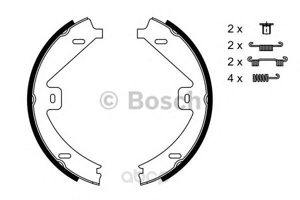 

Тормозные колодки Bosch стояночного тормоза для Mercedes-Benz Sprinter 2006- 986487752