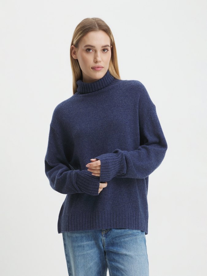 

Свитер женский Maison David Jacket-1 синий L, Jacket-1