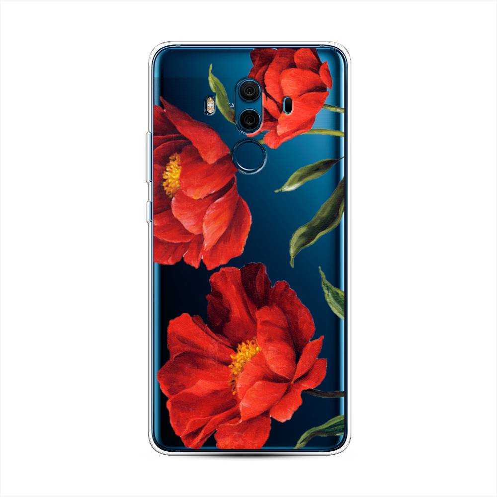 

Чехол Awog на Huawei Mate 10 Pro "Красные маки", Разноцветный, 63450-8