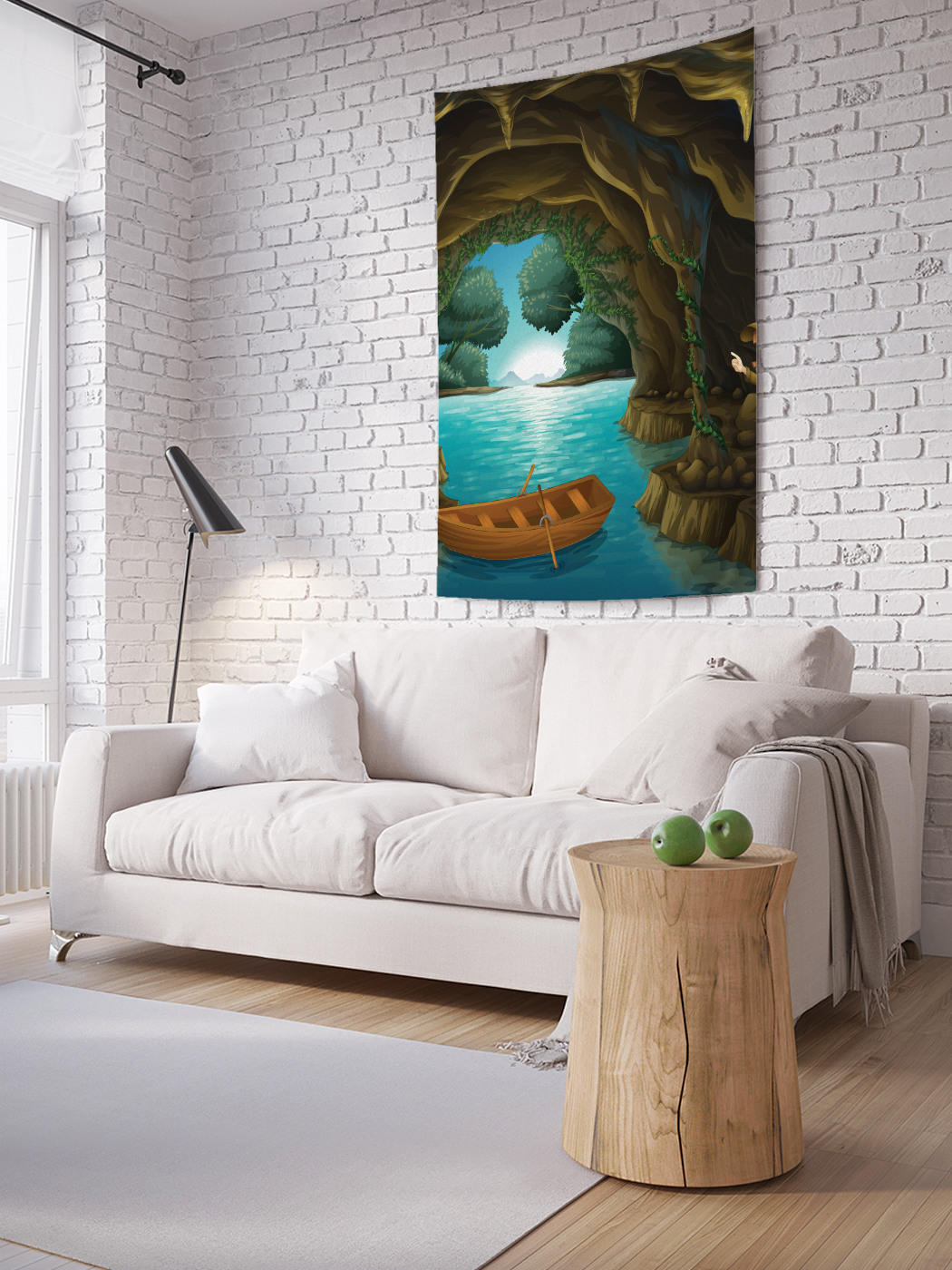 

Вертикальное фотопанно на стену JoyArty Дети в пещере 100x150 см, Дети в пещере