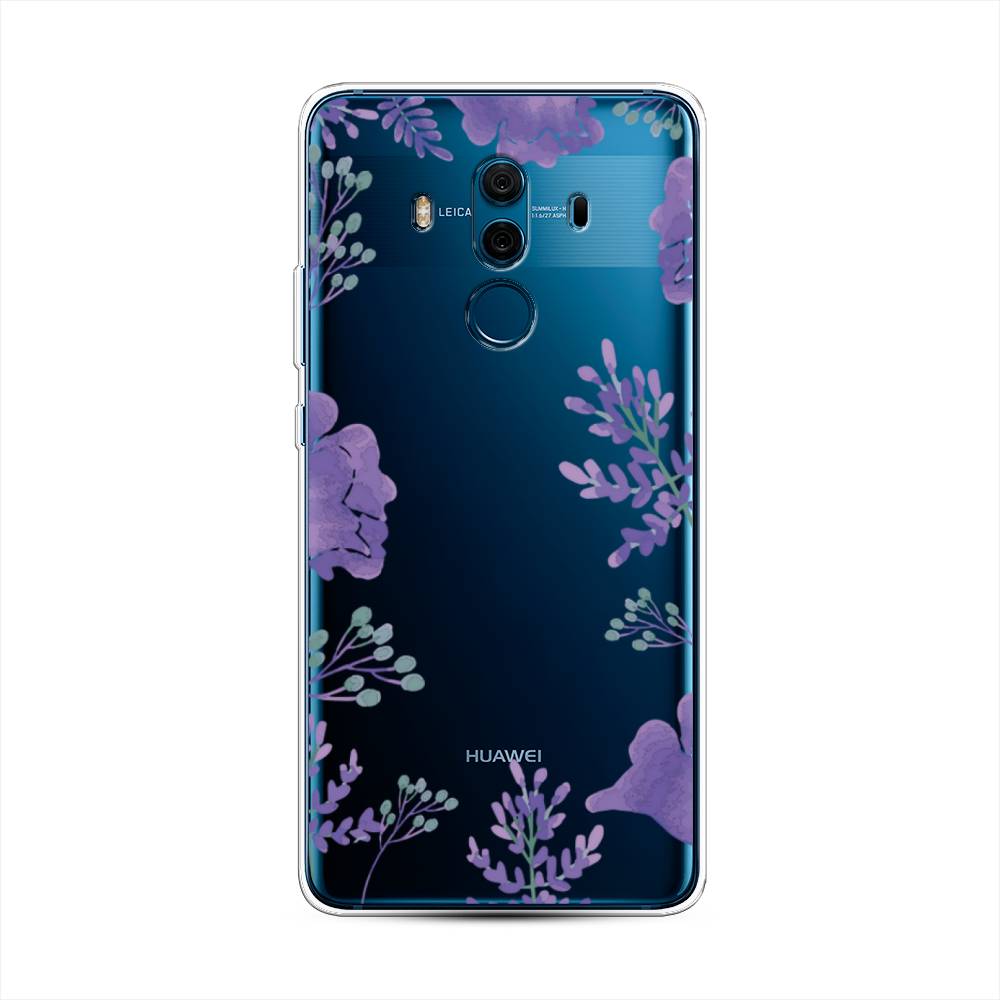 

Чехол Awog на Huawei Mate 10 Pro "Сиреневая цветочная рамка", Разноцветный, 63450-8