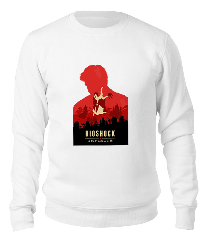 

Свитшот унисекс Printio Bioshock infinite белый XL, Bioshock infinite
