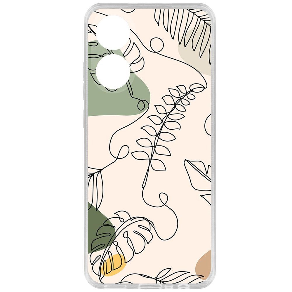 

Чехол-накладка Krutoff Clear Case Линия весны для Oppo A78 4G, Прозрачный