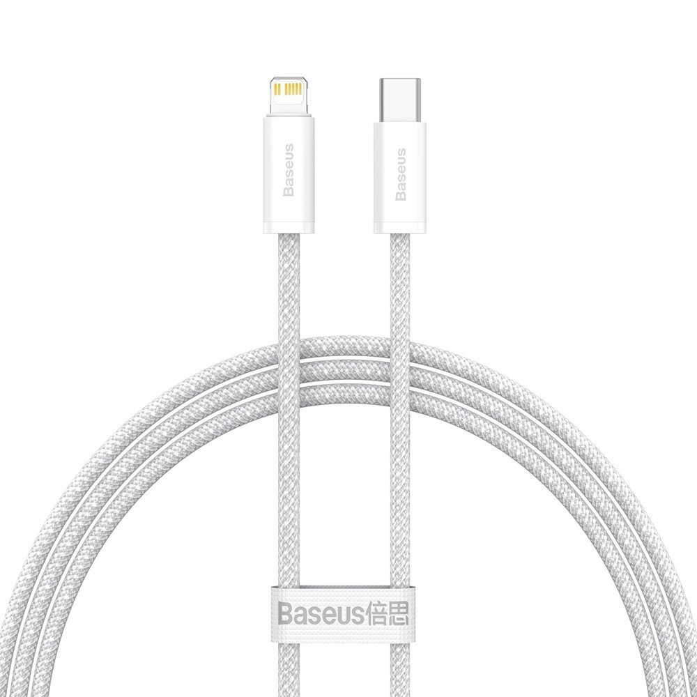 

Кабель Baseus Dynamic Series Type-C - Lightning, 2.4 А, 1 м, белый, Dynamic Series