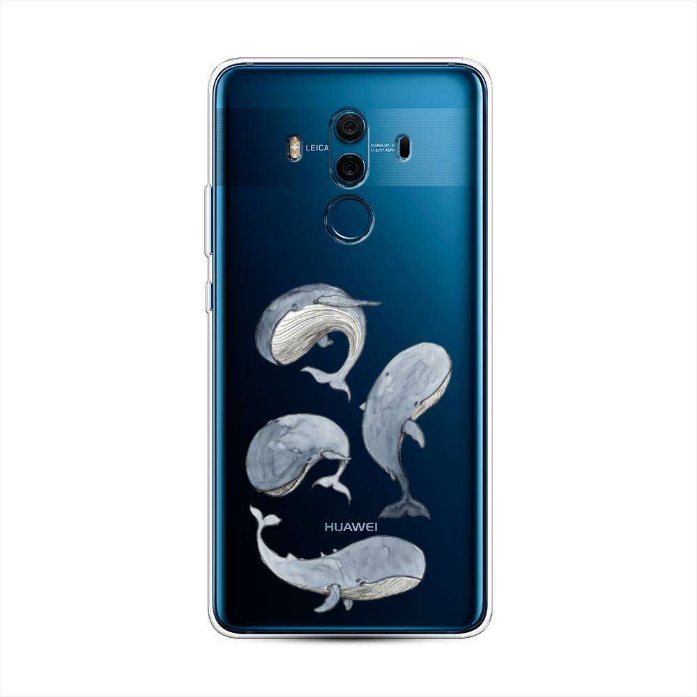 

Чехол Awog на Huawei Mate 10 Pro "Киты", Разноцветный, 63450-1