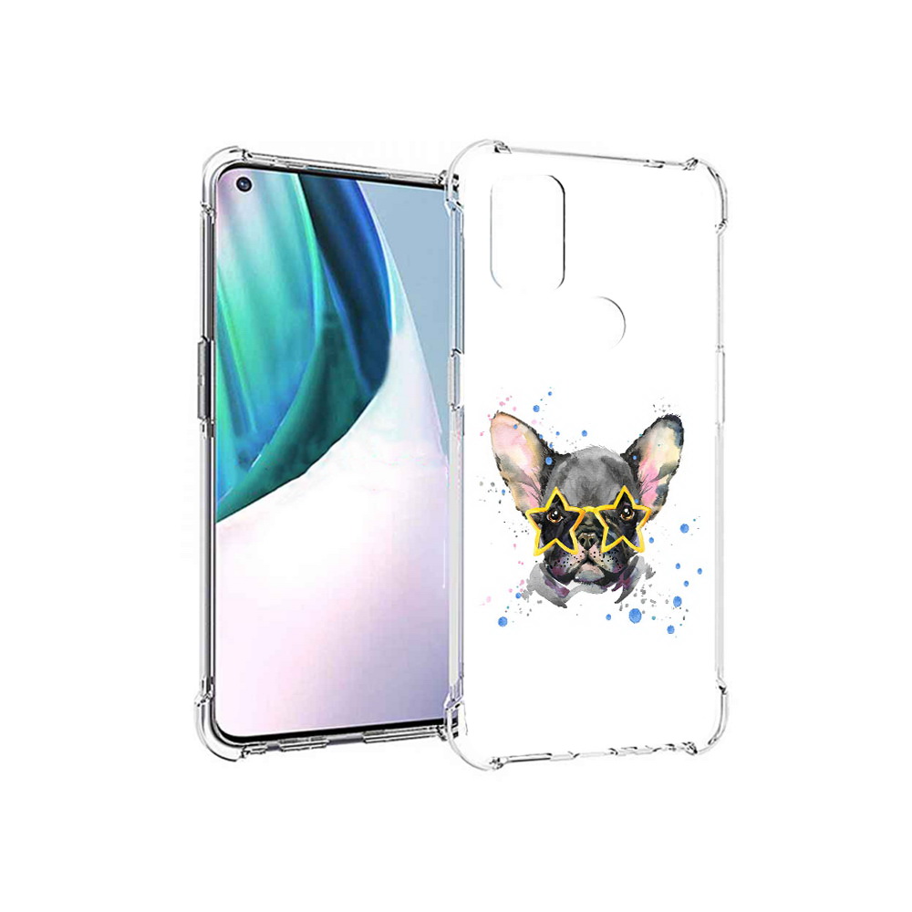 

Чехол MyPads Tocco для OnePlus Nord N10 5G буля в очках (PT227047.129.252), Прозрачный, Tocco