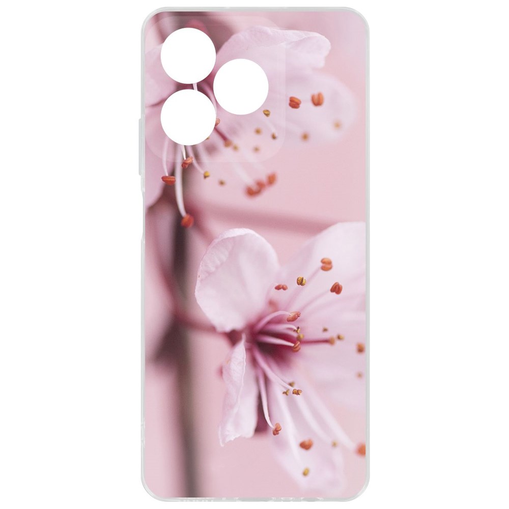 

Чехол-накладка Krutoff Clear Case Весна для Realme C53, Прозрачный