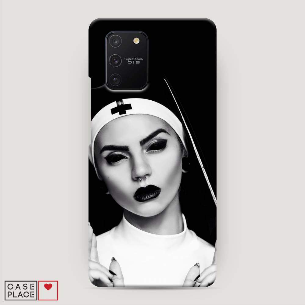

Пластиковый чехол "Черная монашка" на Samsung Galaxy A91, 29920-7