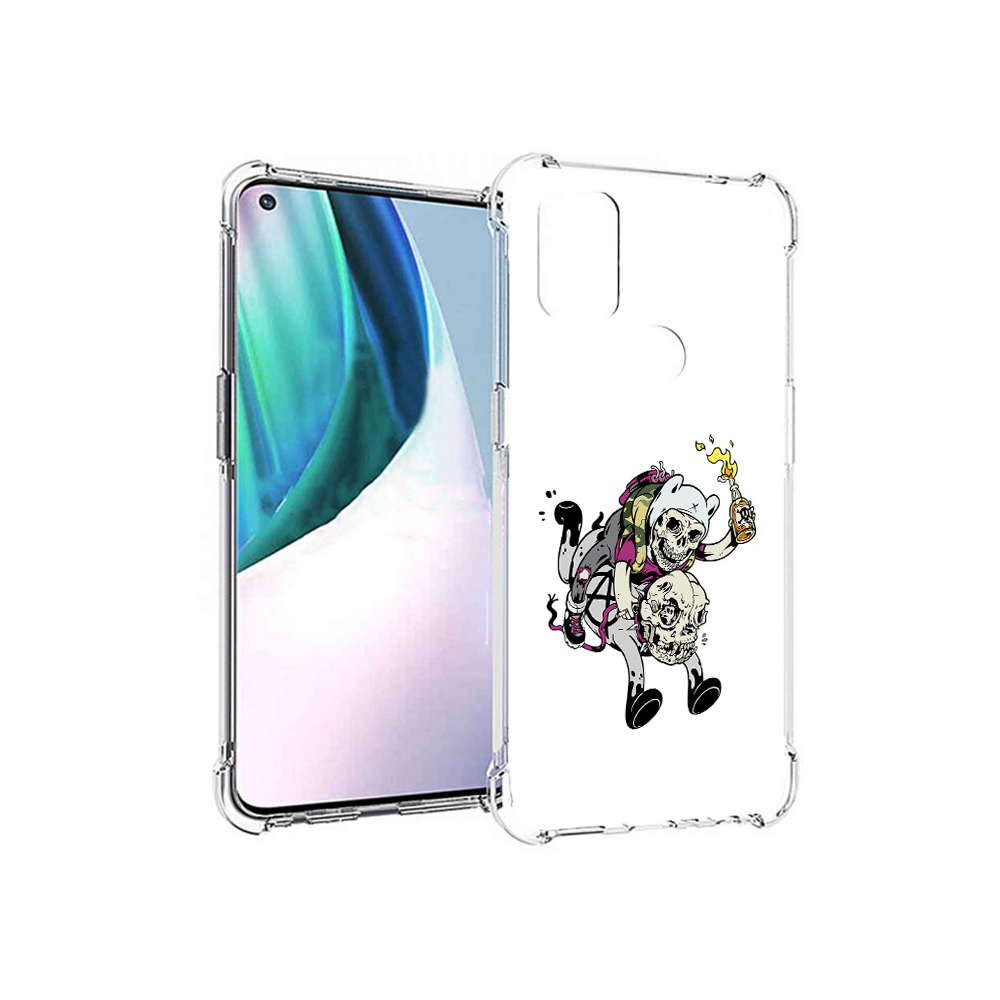 

Чехол MyPads Tocco для OnePlus Nord N10 5G время приключений скелеты (PT227047.129.277), Прозрачный, Tocco