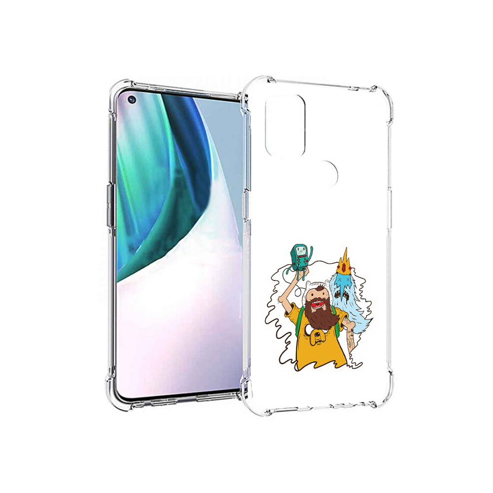 

Чехол MyPads Tocco для OnePlus Nord N10 5G время приключений старый Финн, Прозрачный, Tocco