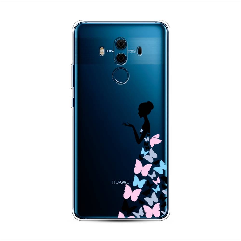 фото Чехол awog "платье из бабочек" для huawei mate 10 pro