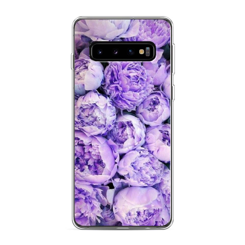 

Чехол Awog на Samsung Galaxy S10 "Пионы сиреневые", Разноцветный, 27050-8