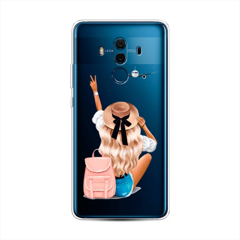 

Чехол Awog на Huawei Mate 10 Pro "Автостопом самолетом", Разноцветный, 63450-7