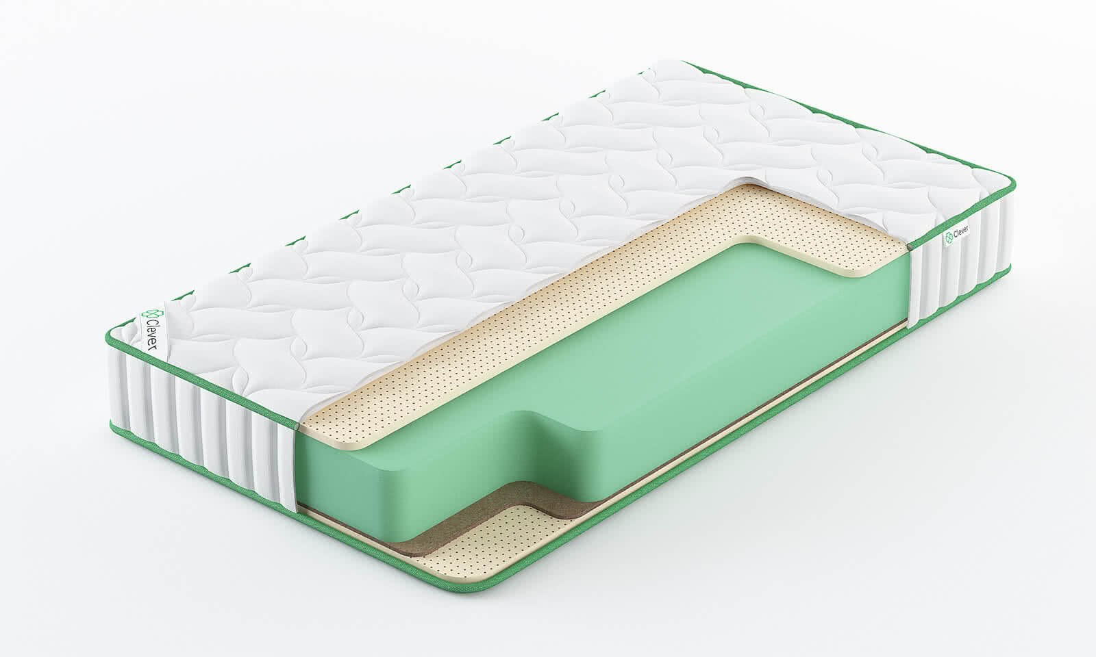 

Матрас Clever Boost High 115x195, Белый, CLEVER BOOST HIGH