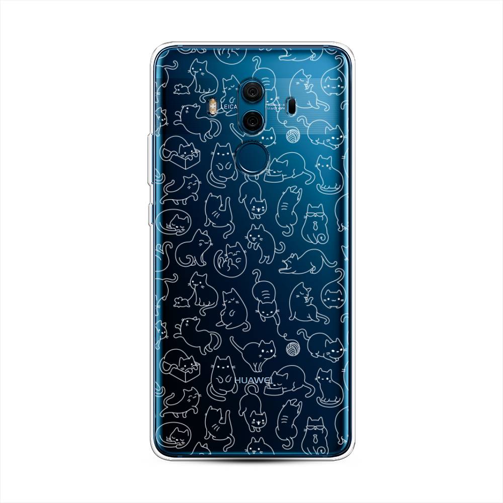 

Чехол Awog на Huawei Mate 10 Pro "Шкодливые котики", Разноцветный, 63450-2