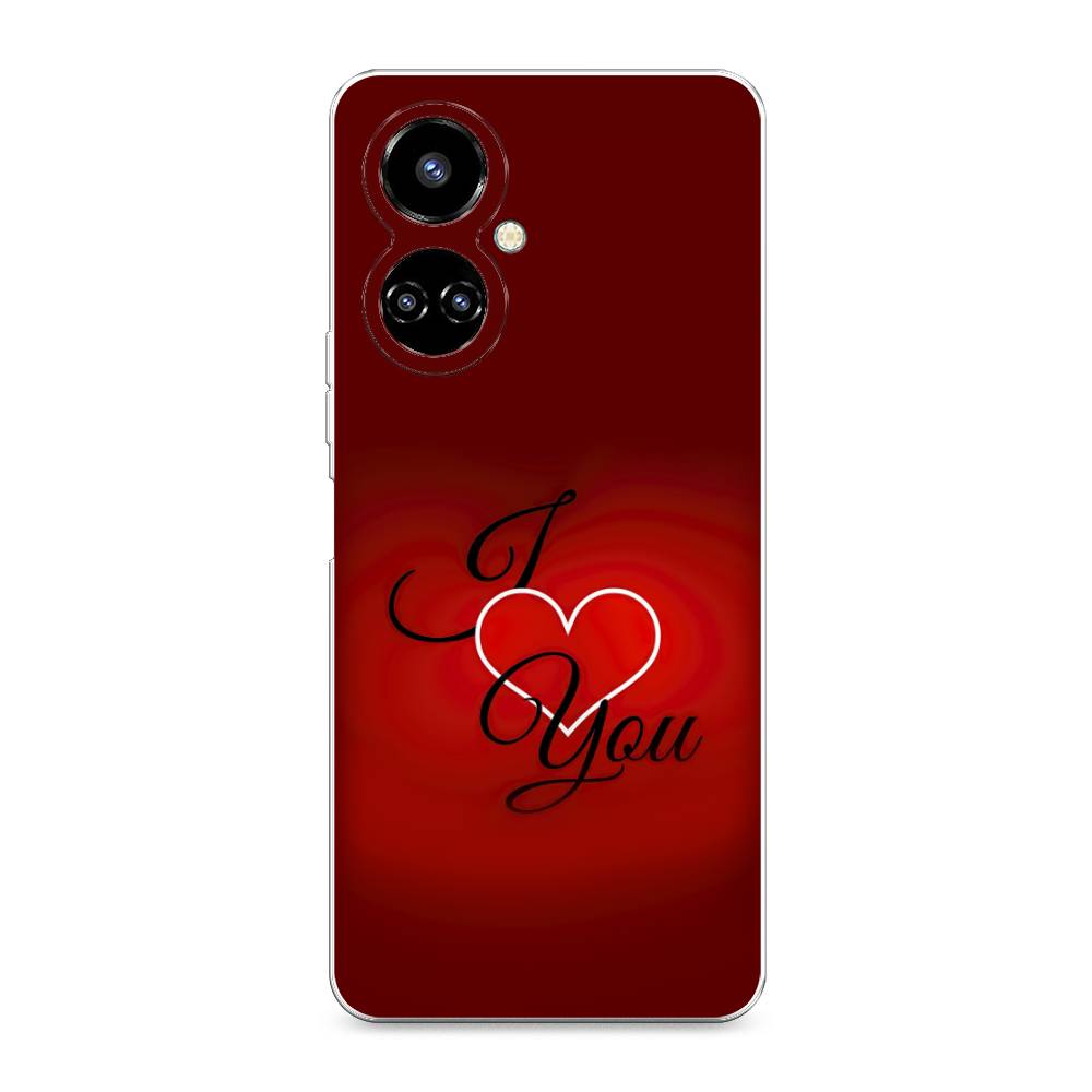 фото Силиконовый чехол "i love you 3" на tecno camon 19 awog