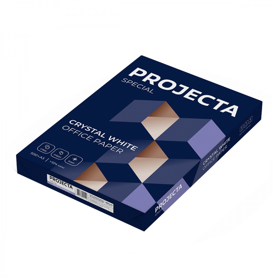 

Бумага белая Projecta Special А3 марка В 500л 5 уп., Белый