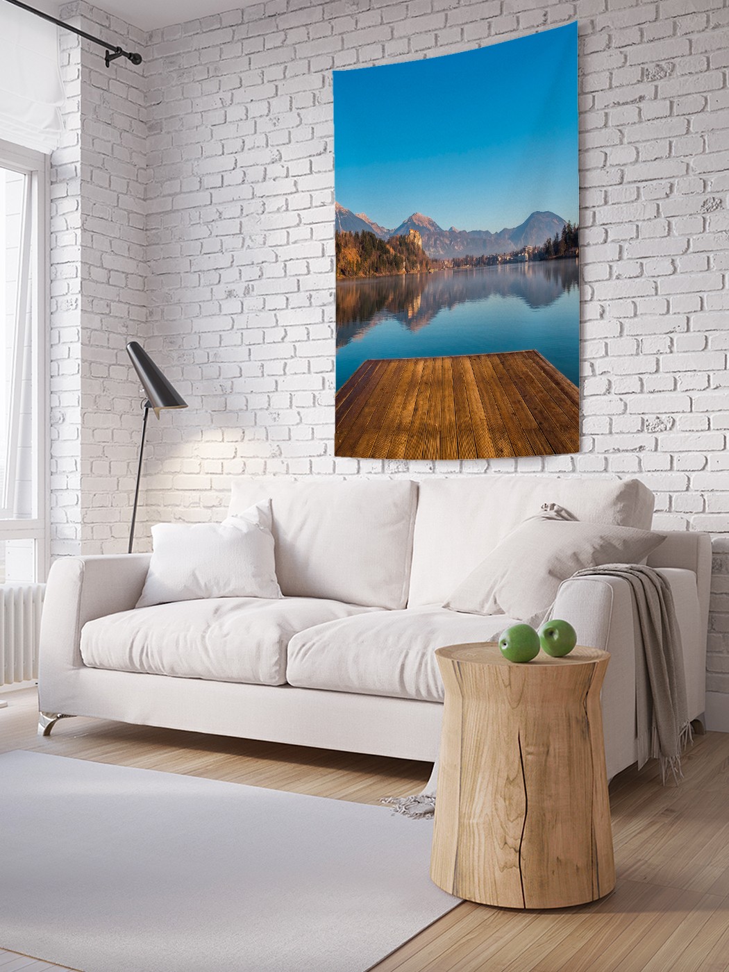 

Вертикальное фотопанно на стену JoyArty Зеркальное озеро 150x200 см, Зеркальное озеро