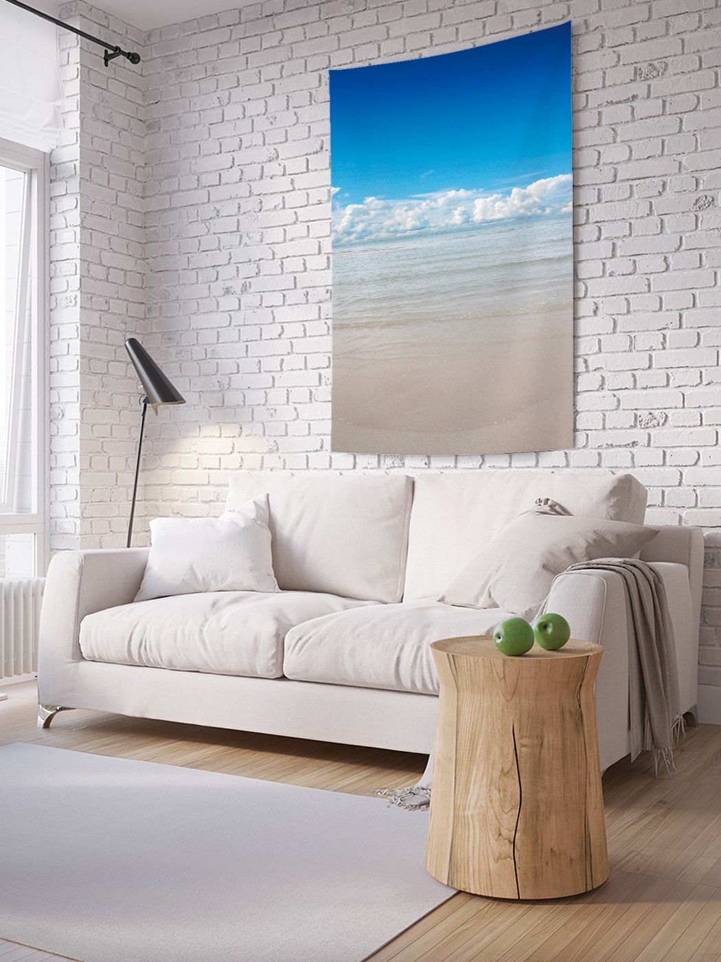 

Вертикальное фотопанно на стену JoyArty Облачный горизонт 150x200 см, Облачный горизонт