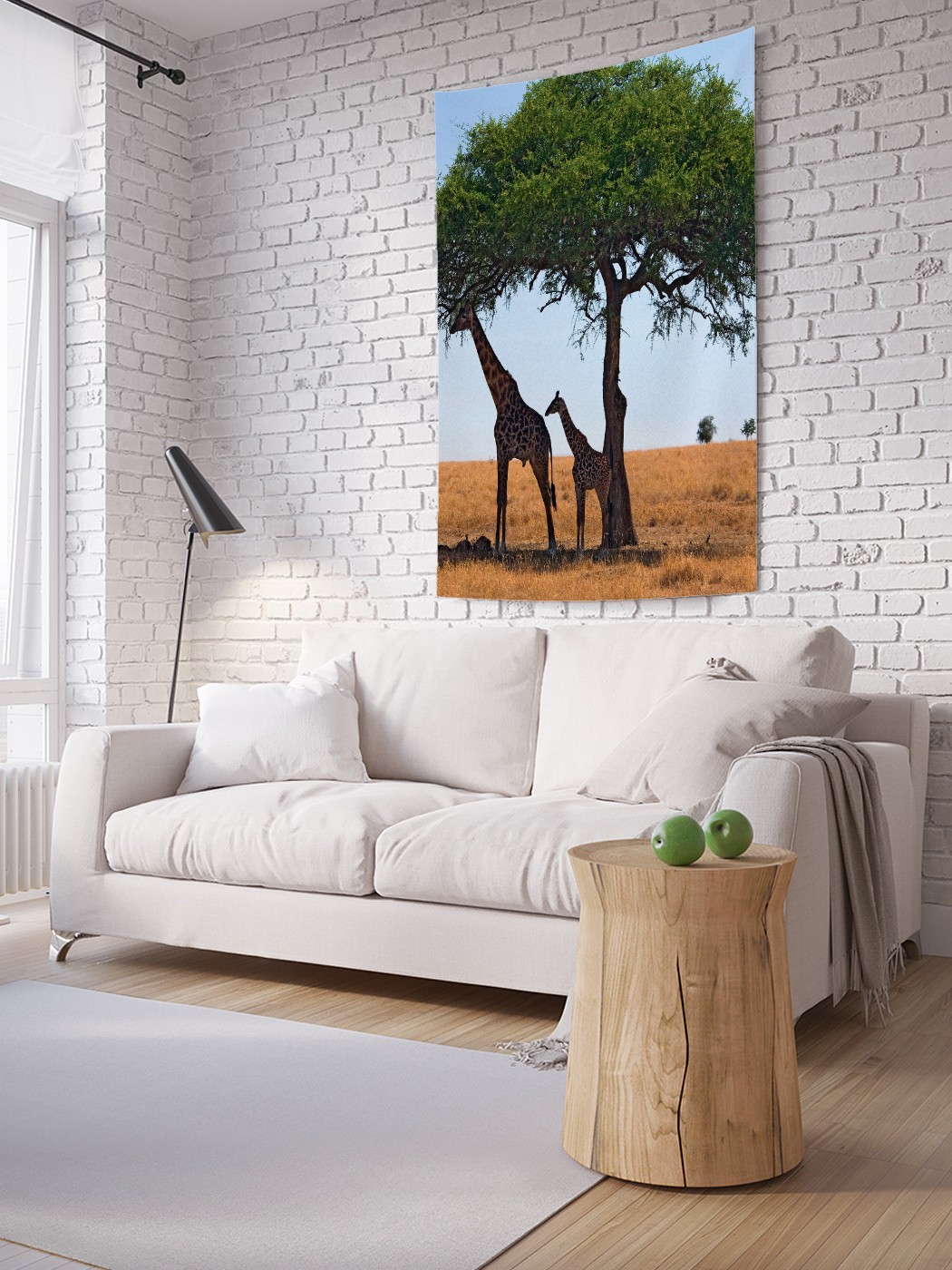 

Вертикальное фотопанно на стену JoyArty Жирафы прохлаждаются в тени 150x200 см, Жирафы прохлаждаются в тени