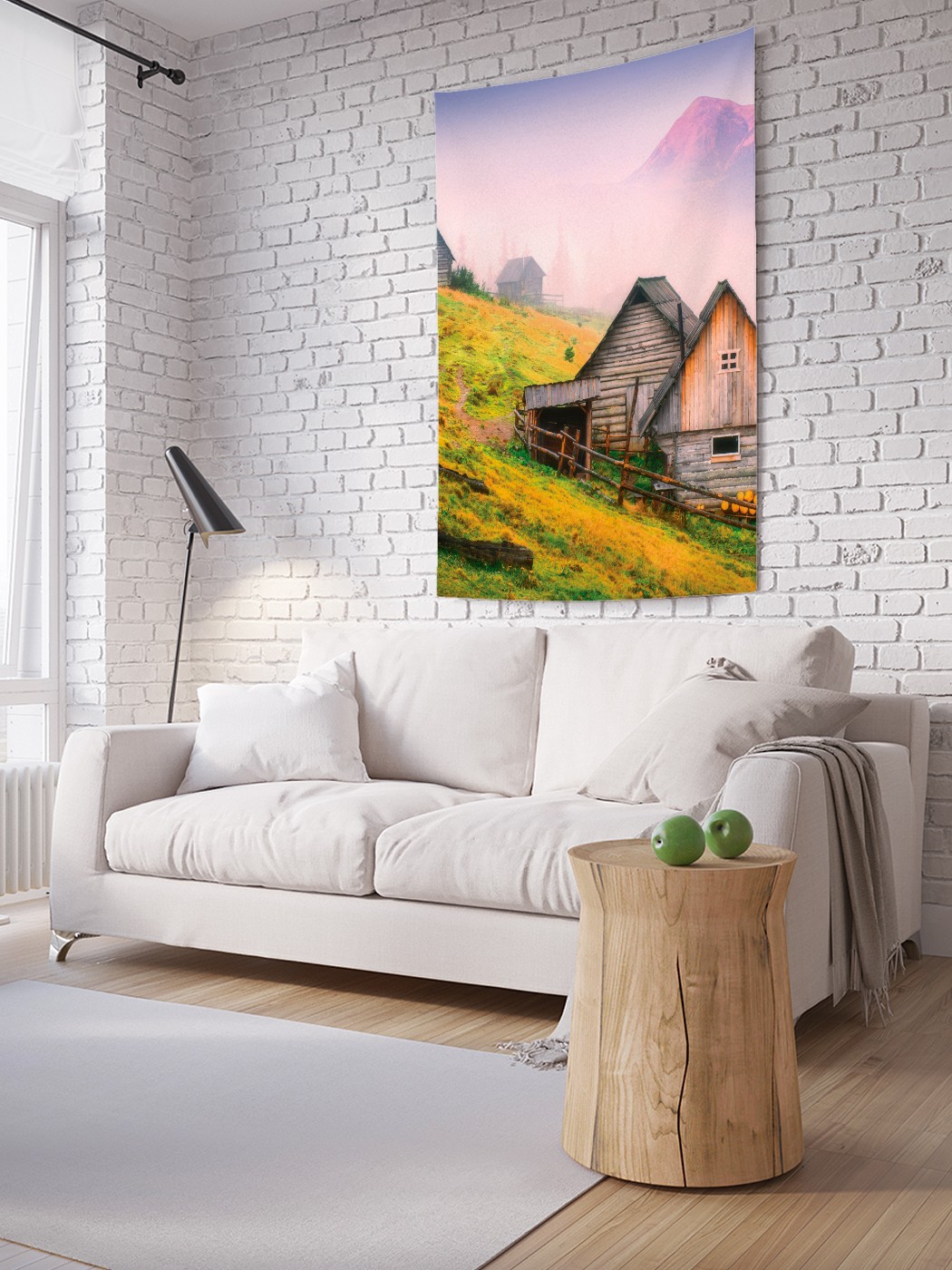 

Вертикальное фотопанно на стену JoyArty Домы на холмах 150x200 см, Домы на холмах