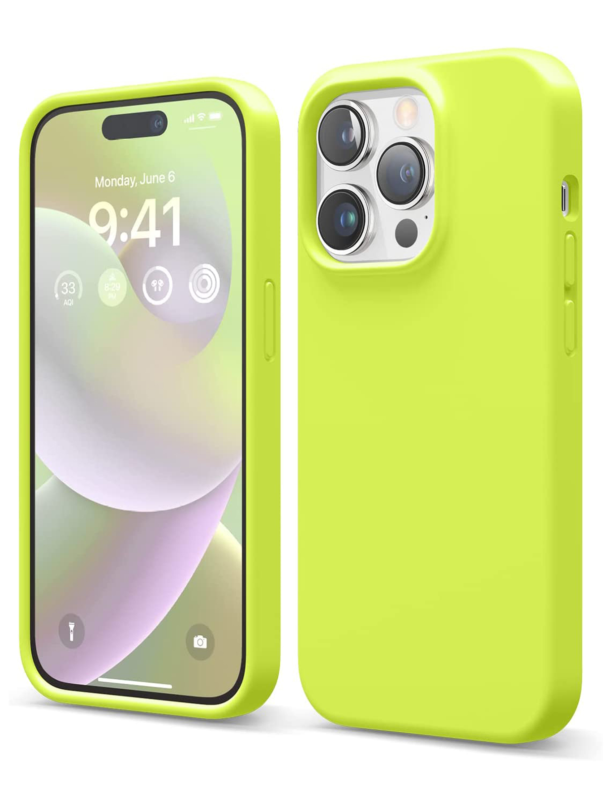 

Чехол Elago для iPhone 14 Pro Neon Yellow, Желтый, Soft silicone