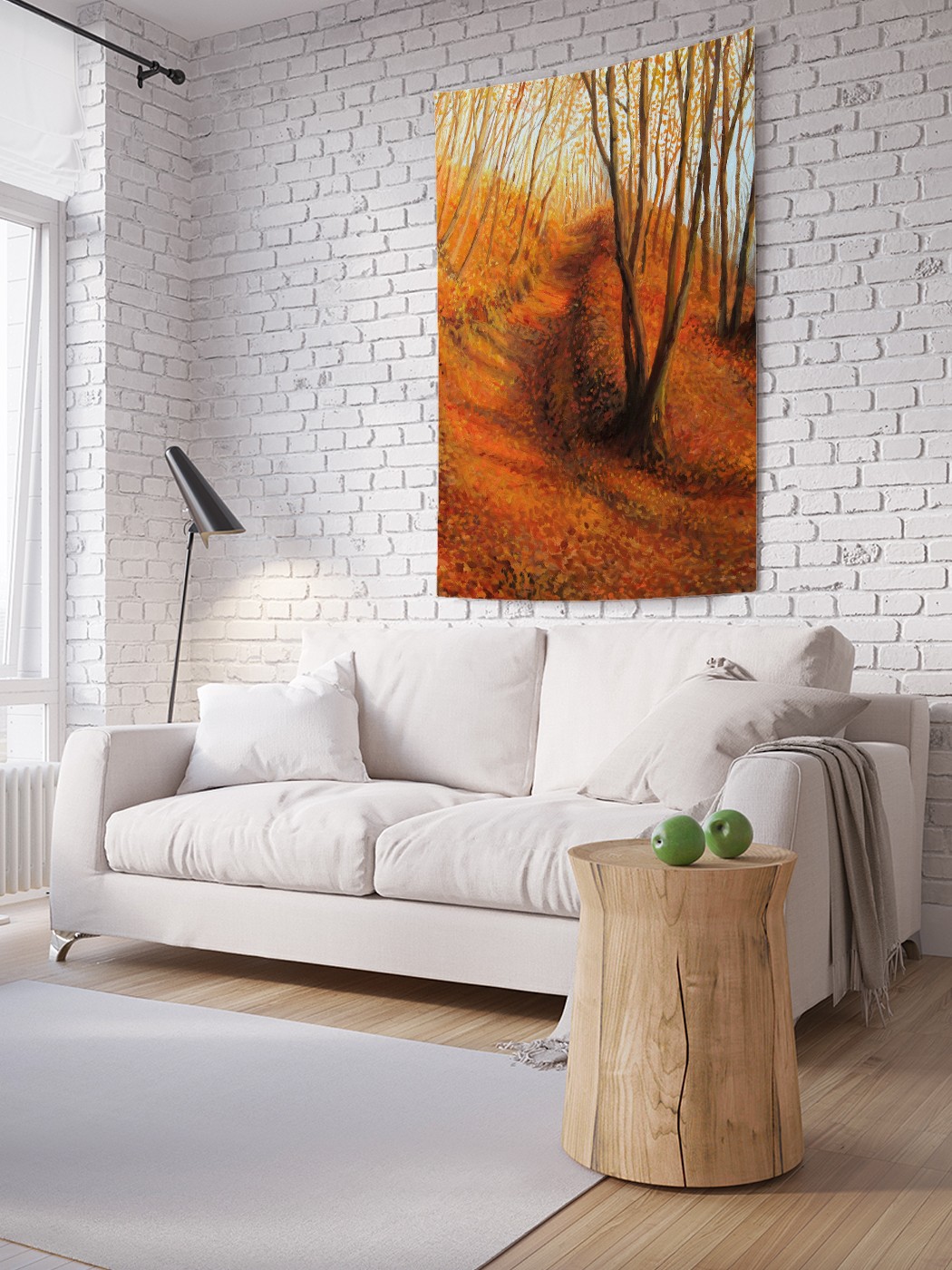 

Вертикальное фотопанно на стену JoyArty Кривая дорога через лес 150x200 см, Кривая дорога через лес