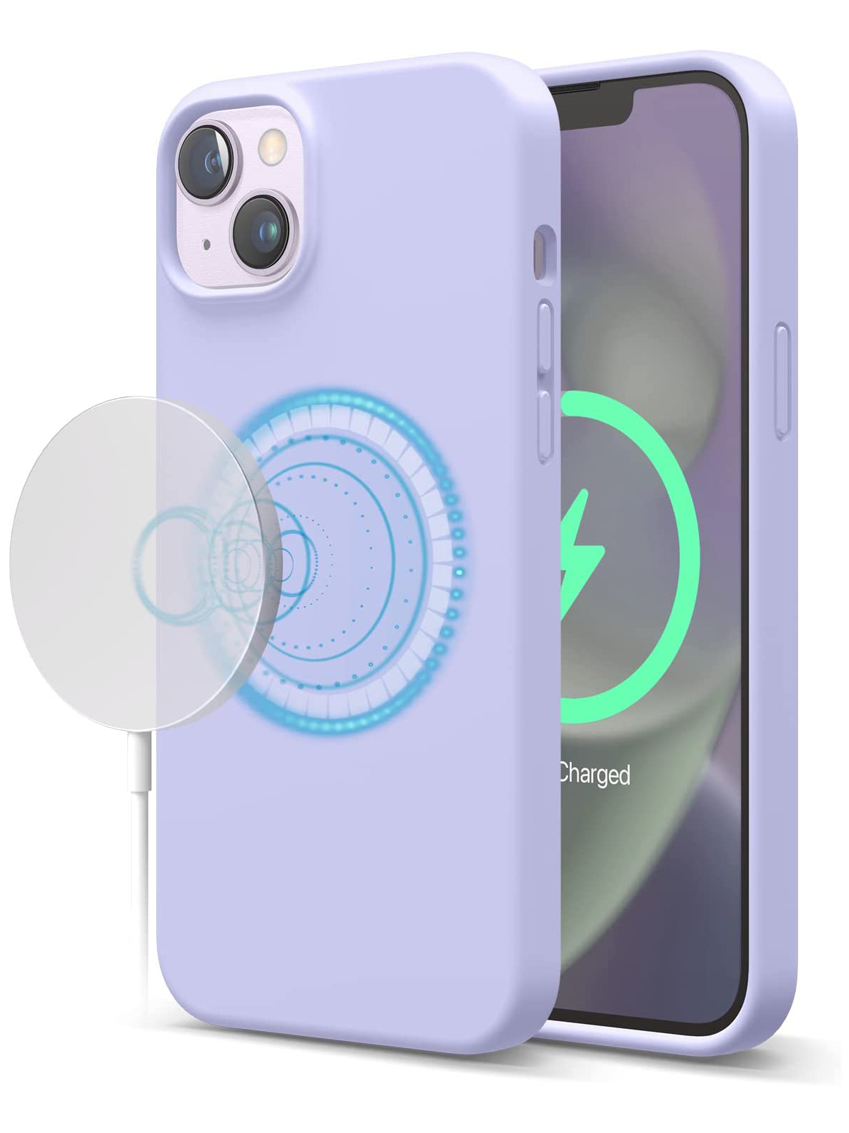 

Чехол Elago для iPhone 14 Plus с MagSafe Purple, Фиолетовый, Soft silicone MagSafe