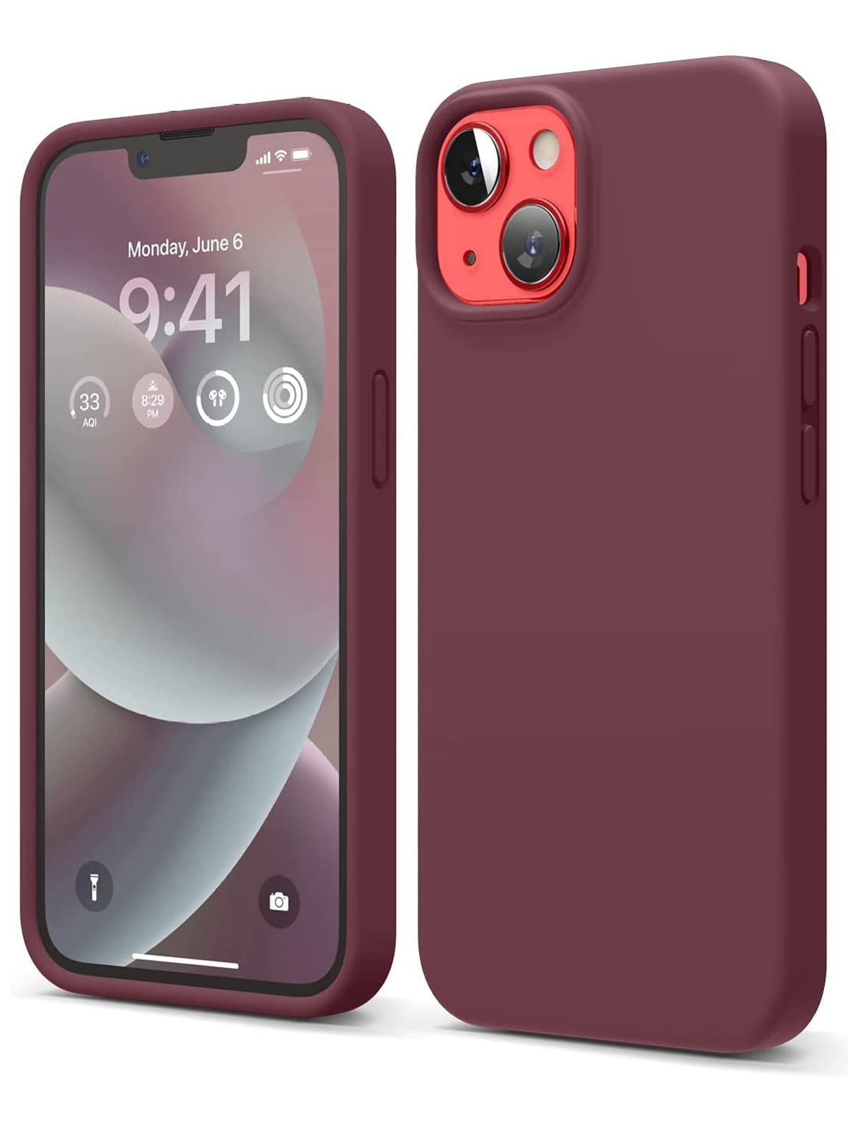 

Чехол Elago для iPhone 14 Plus silicone Burgundy, Красный, Soft silicone