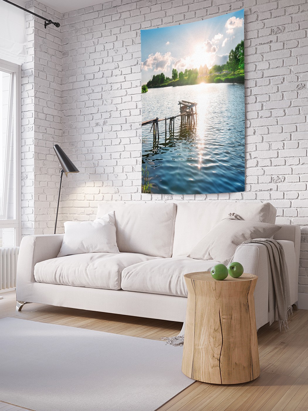 

Вертикальное фотопанно на стену JoyArty Отдых у реки 150x200 см, Отдых у реки