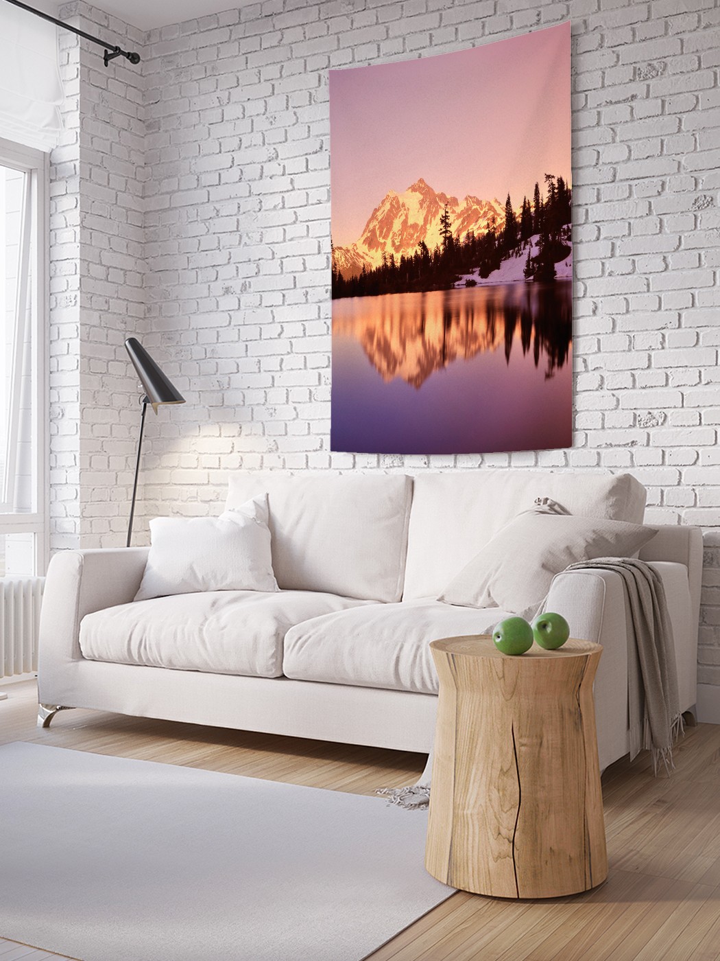 

Вертикальное фотопанно на стену JoyArty Мираж на озере 150x200 см, Мираж на озере