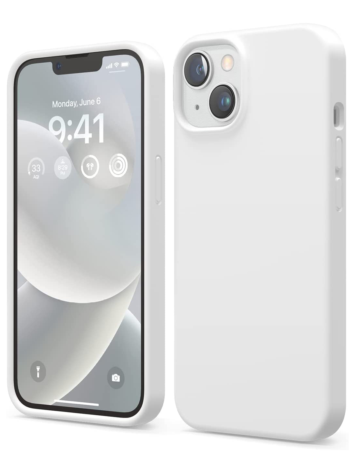 

Чехол Elago для iPhone 14 silicone White, Белый, Soft silicone