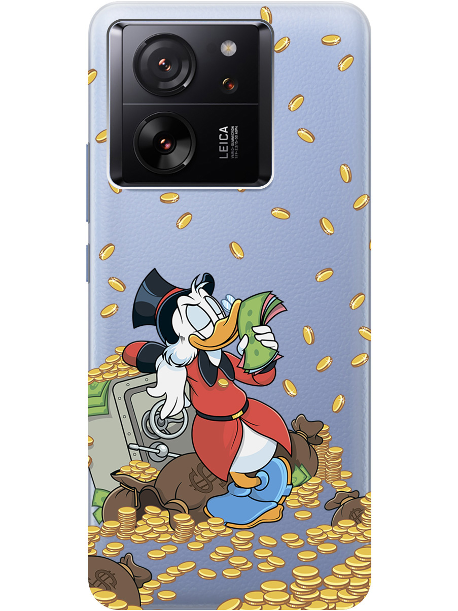 

Силиконовый чехол на Xiaomi 13T / 13T Pro с принтом "Скрудж и сейф" прозрачный, Белый;красный;прозрачный, 776584871